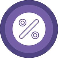 Divide Glyph Due Circle Icon Design vector