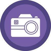 fotografía glifo debido circulo icono diseño vector