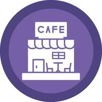 Cafe Glyph Due Circle Icon Design vector