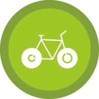 Bicycle Glyph Due Circle Icon Design vector