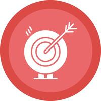 Target Glyph Due Circle Icon Design vector