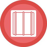Jail Glyph Due Circle Icon Design vector