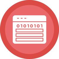 Web Programming Glyph Due Circle Icon Design vector
