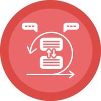 Sprint Glyph Due Circle Icon Design vector