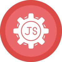 Javascript Glyph Due Circle Icon Design vector