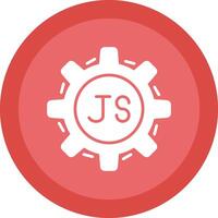 Javascript Glyph Due Circle Icon Design vector