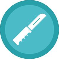 Pocket Knife Glyph Due Circle Icon Design vector