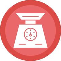 Weigh Scale Glyph Due Circle Icon Design vector