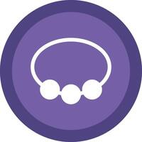 Bangle Glyph Due Circle Icon Design vector