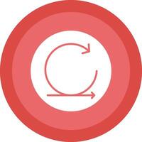 Agile Glyph Due Circle Icon Design vector