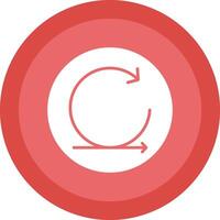 Agile Glyph Due Circle Icon Design vector