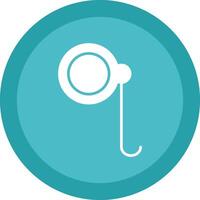 Monocle Glyph Due Circle Icon Design vector