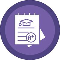 Assignment Glyph Due Circle Icon Design vector