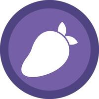 Mango Glyph Due Circle Icon Design vector