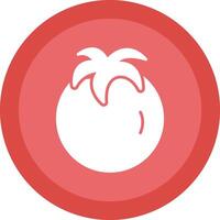 Tomatoes Glyph Due Circle Icon Design vector