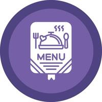 Menu Glyph Due Circle Icon Design vector