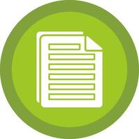 File Glyph Due Circle Icon Design vector