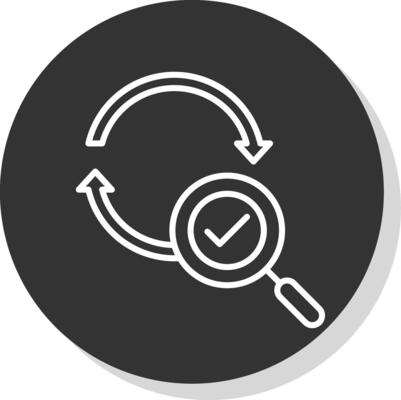 Refresh Glyph Due Circle Icon Design