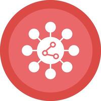 Share Glyph Due Circle Icon Design vector