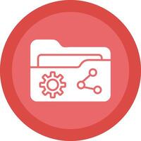 Share Glyph Due Circle Icon Design vector