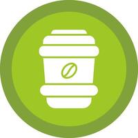 Latte Glyph Due Circle Icon Design vector