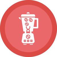 Coffee Grinder Glyph Due Circle Icon Design vector