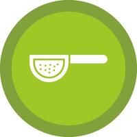 Sieves Glyph Due Circle Icon Design vector