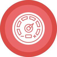 Gauge Glyph Due Circle Icon Design vector