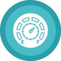 Gauge Glyph Due Circle Icon Design vector