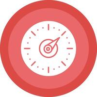 Timer Glyph Due Circle Icon Design vector