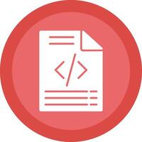 Coding Glyph Due Circle Icon Design vector