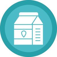 Milk Glyph Due Circle Icon Design vector