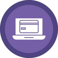 OnLine Circle Multi Circle Payment Glyph Due Circle Icon Design vector