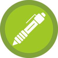 Pen Glyph Due Circle Icon Design vector