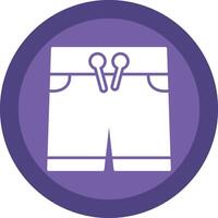 Shorts Glyph Due Circle Icon Design vector