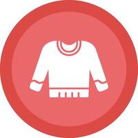 Jumper Glyph Due Circle Icon Design vector