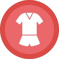 mono glifo debido circulo icono diseño vector