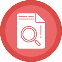 Document Glyph Due Circle Icon Design vector