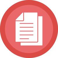 Document Glyph Due Circle Icon Design vector