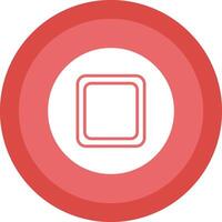 Stop Button Glyph Due Circle Icon Design vector