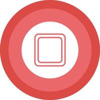 Stop Button Glyph Due Circle Icon Design vector