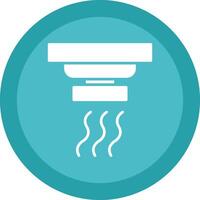 Smoke Detector Glyph Due Circle Icon Design vector