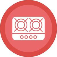 Hob Glyph Due Circle Icon Design vector