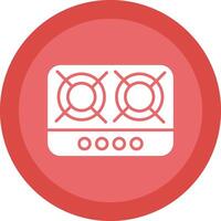 Hob Glyph Due Circle Icon Design vector