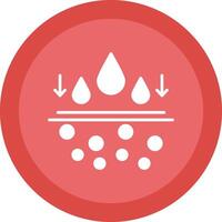 Moisturiser Glyph Due Circle Icon Design vector