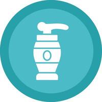 Lotion Glyph Due Circle Icon Design vector