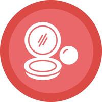 Powder Glyph Due Circle Icon Design vector