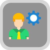 Engineering Flat round corner Icon Design vector