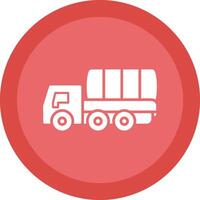 Lorry Glyph Due Circle Icon Design vector