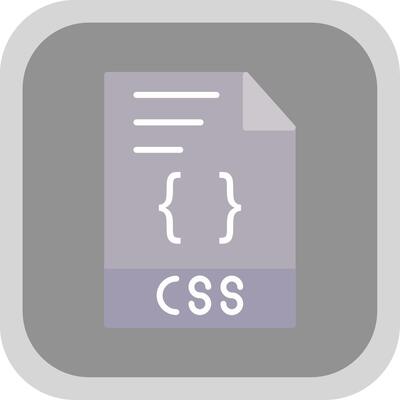 CSS Flat round corner Icon Design